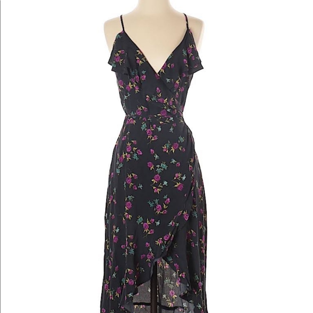 Leith Floral Wrap Dress
